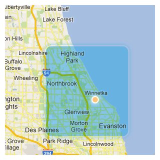 North Shore Science and ACT Tutoring Map
